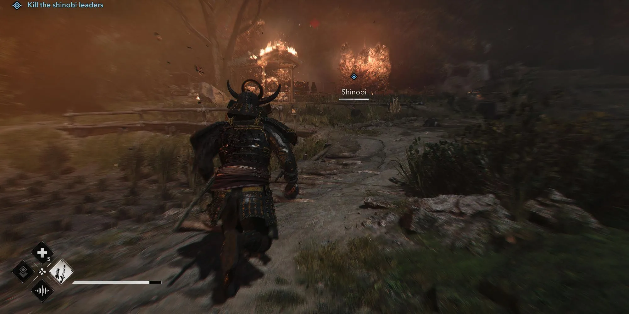 Yasuke chiến đấu với Igan Shinobi trong prologue Assassin's Creed Shadows