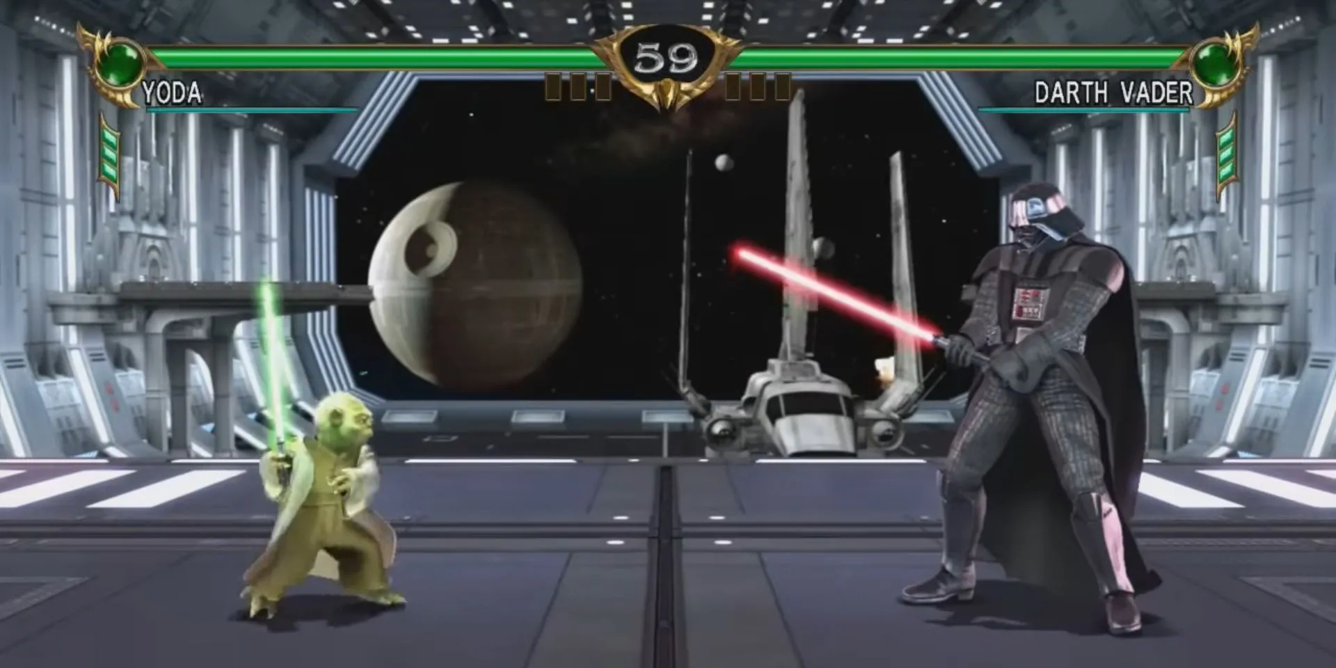 Yoda và Darth Vader đối đầu trong Soulcalibur 4