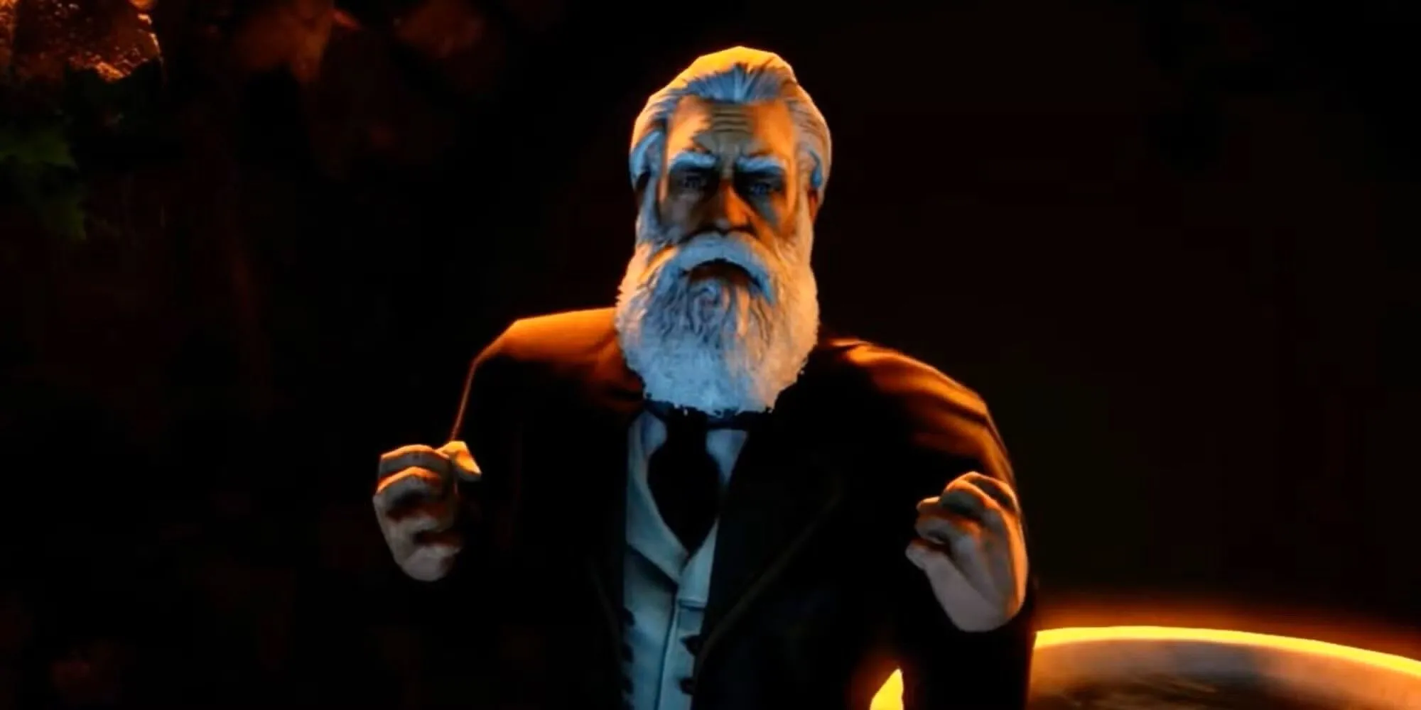 Zachary Hale Comstock, nhà tiên tri của Columbia trong BioShock Infinite, với vẻ mặt nghiêm nghị.