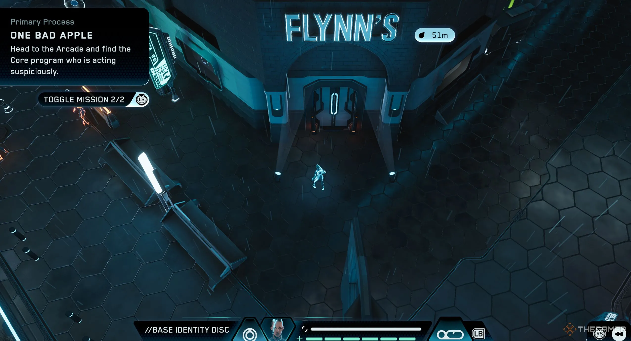 Biển hiệu Flynn's Arcade xuất hiện trong Tron Catalyst