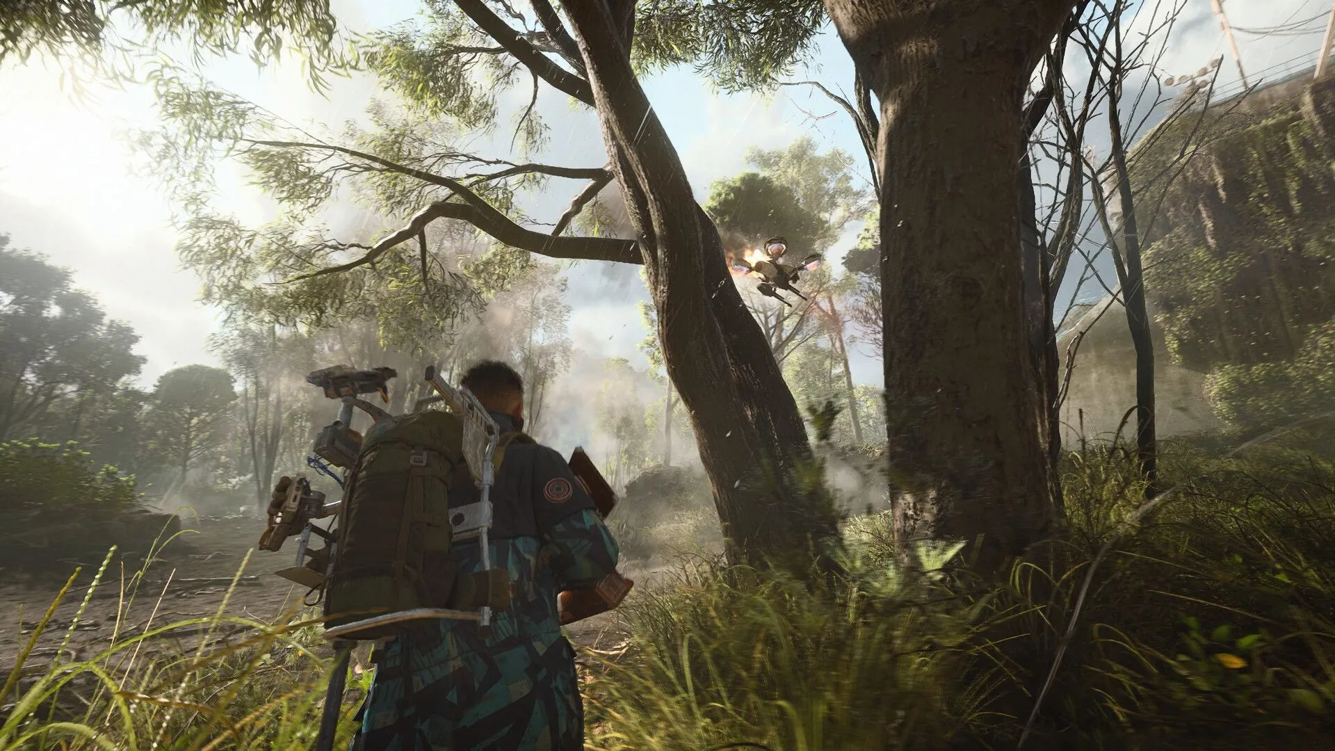Cảnh hành động trong game ARC Raiders, thể hiện gameplay bắn súng sinh tồn