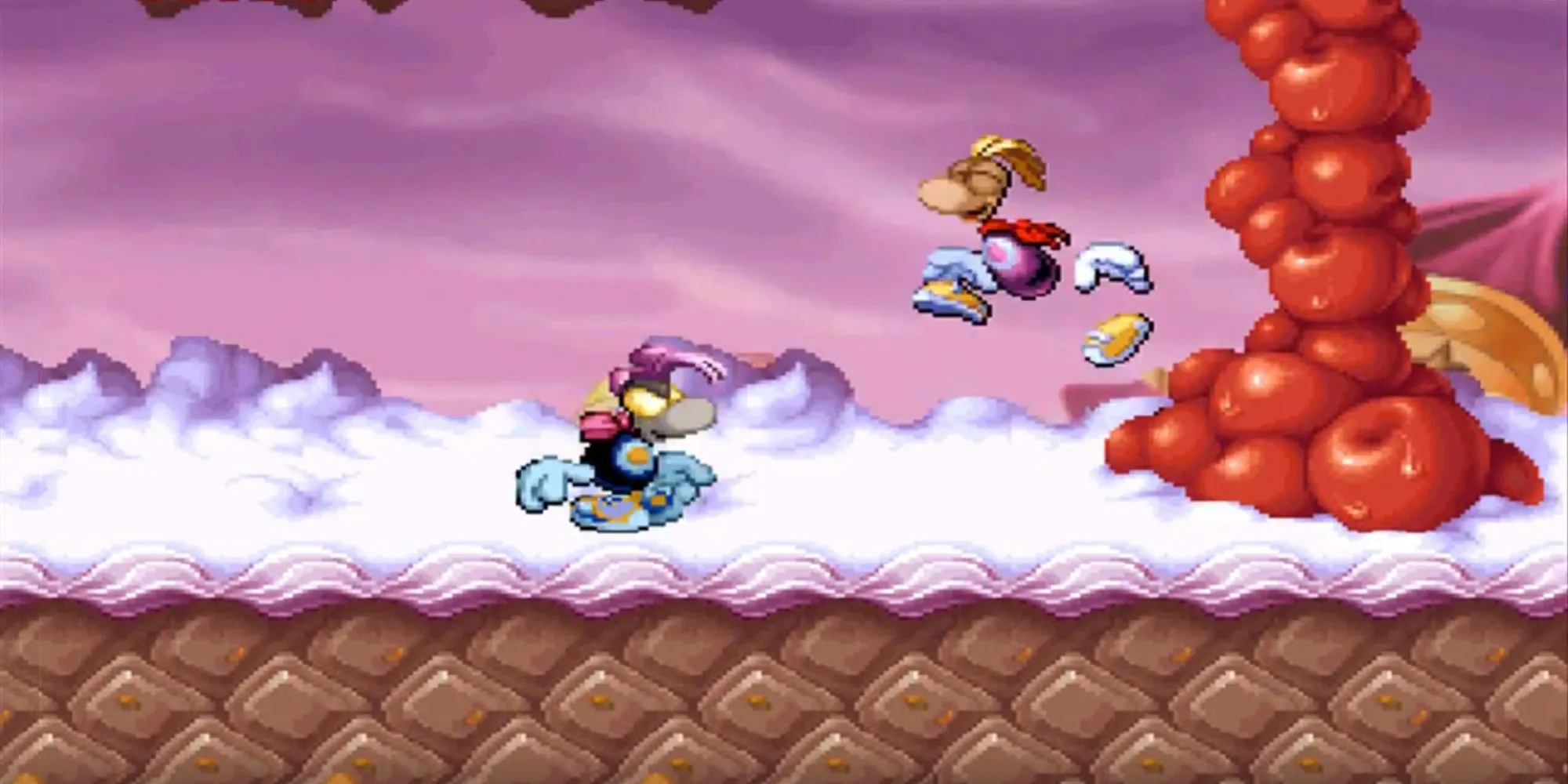 Màn chơi lâu đài kẹo đầy màu sắc trong game Rayman PS1