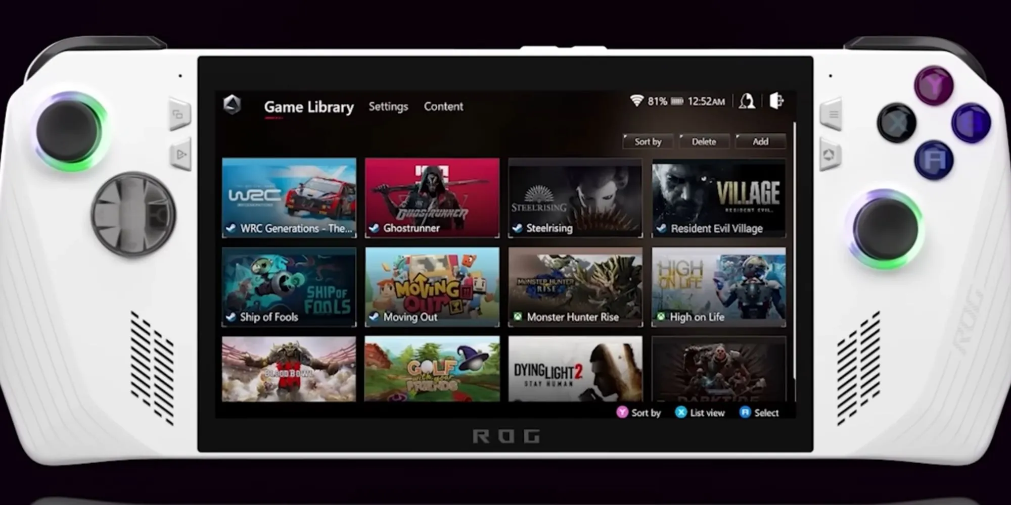 Máy chơi game cầm tay ASUS ROG Ally chạy Windows 11