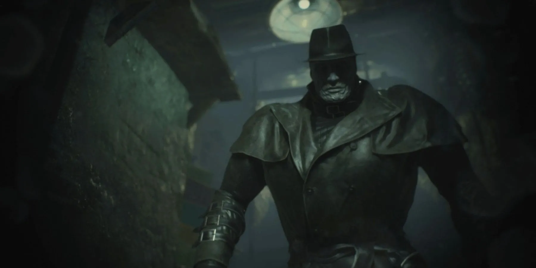 Mr. X xuất hiện đầy đe dọa trong bóng tối ở Resident Evil 2 Remake