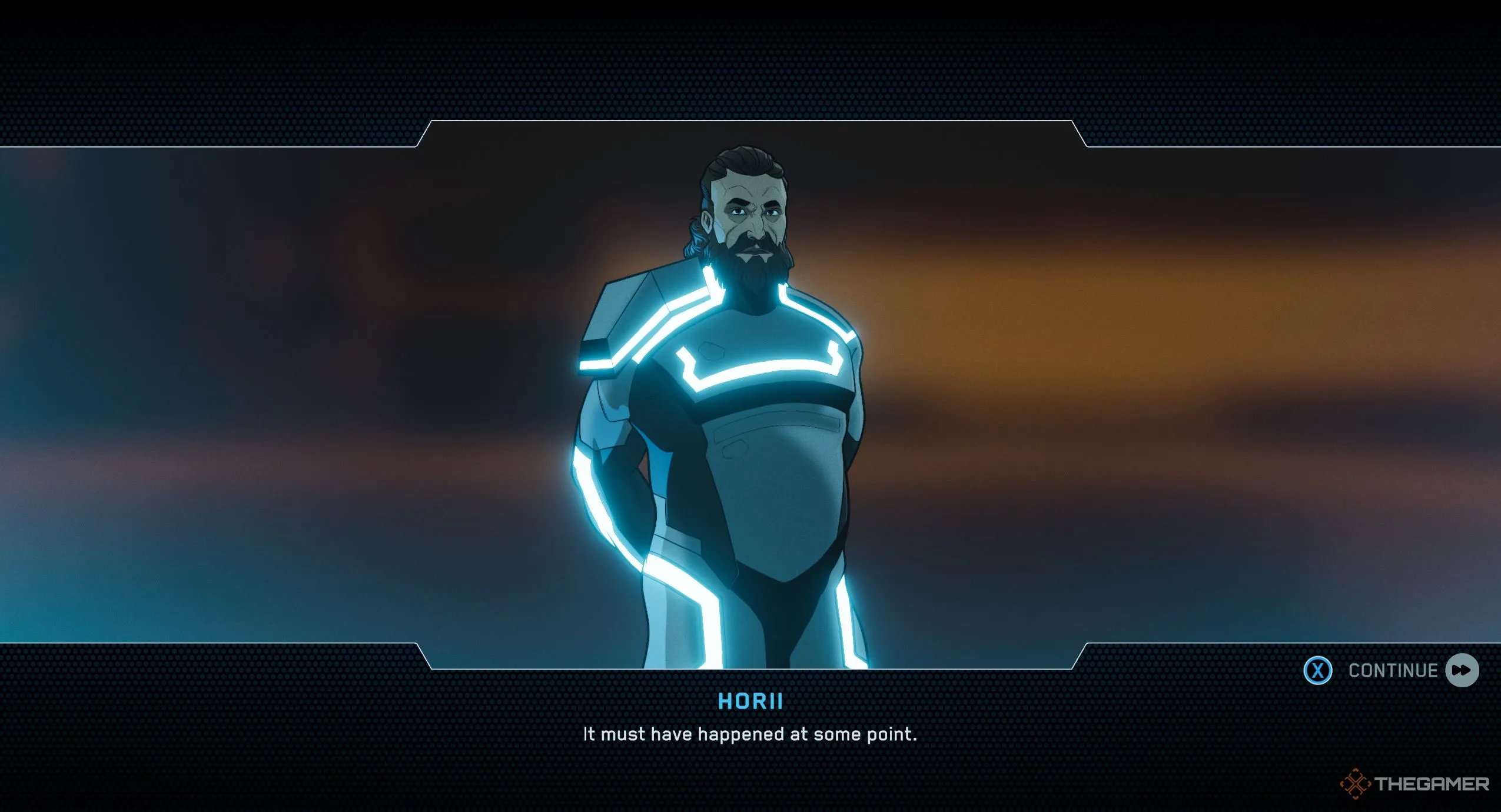 Nhân vật Horii trong tựa game Tron Catalyst