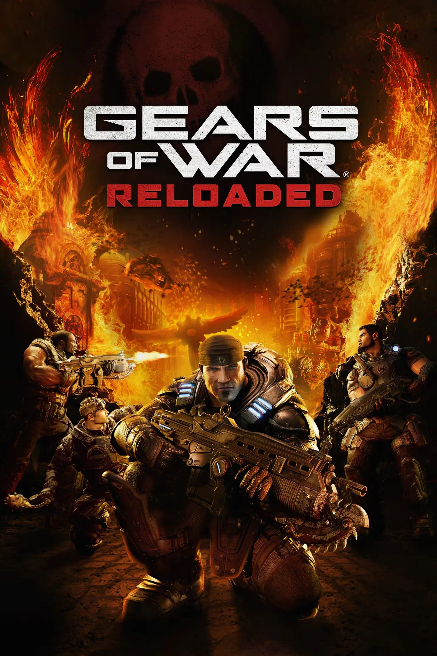 Ảnh bìa chính thức của tựa game Gears of War Reloaded, xác nhận ra mắt trên PS5