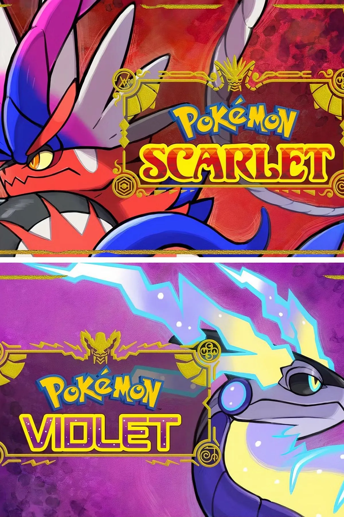 Bìa game Pokemon Scarlet và Violet, đánh dấu bước tiến 3D của series
