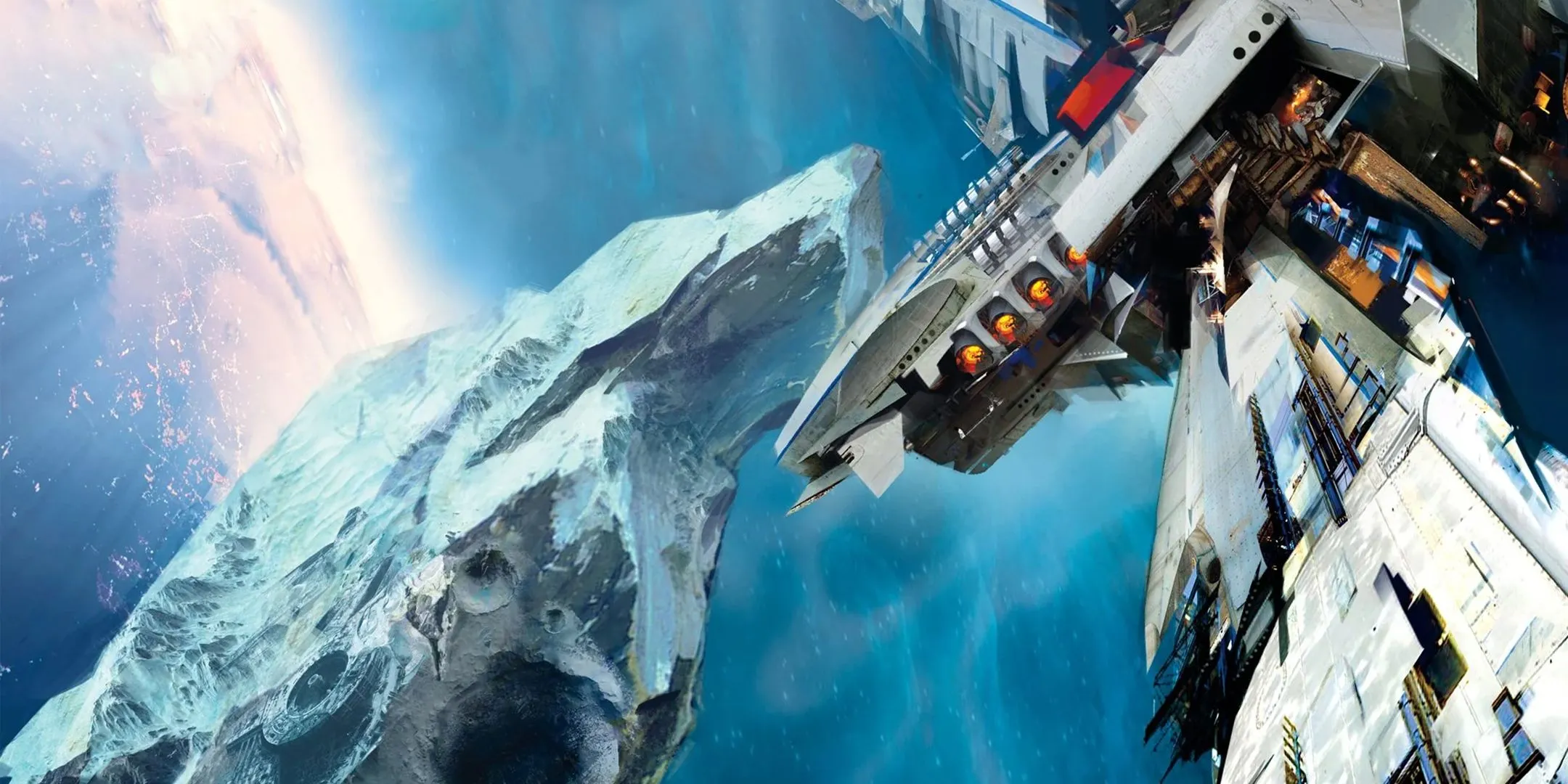 Bìa tiểu thuyết Leviathan Wakes của series The Expanse