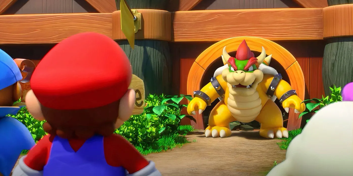 Bowser gia nhập cùng Mario và đồng đội trong Super Mario RPG Remake, biểu tượng cho sự bất ngờ của game