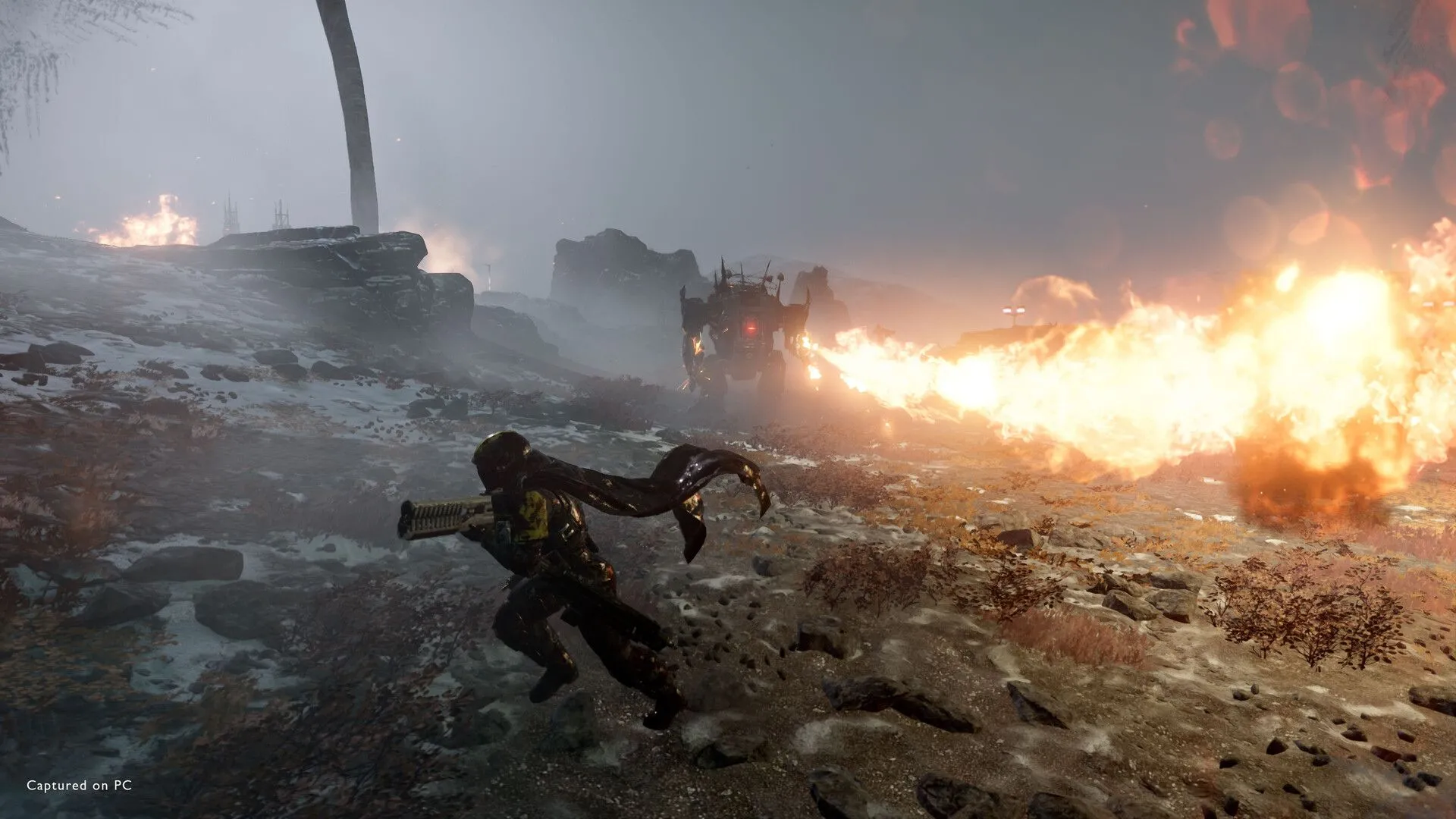 Cảnh chiến đấu dữ dội trong game bắn súng co-op Helldivers 2