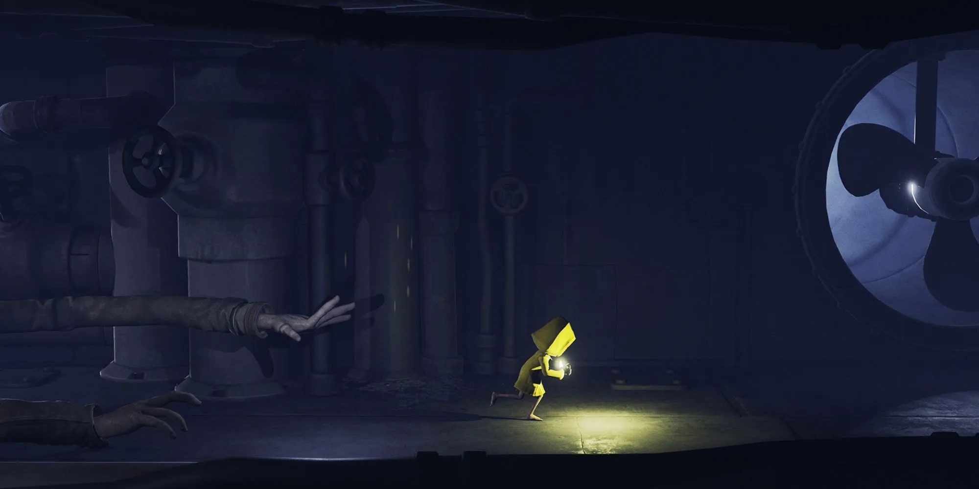Cảnh truy đuổi kịch tính của Mono trong thế giới ám ảnh của Little Nightmares 2