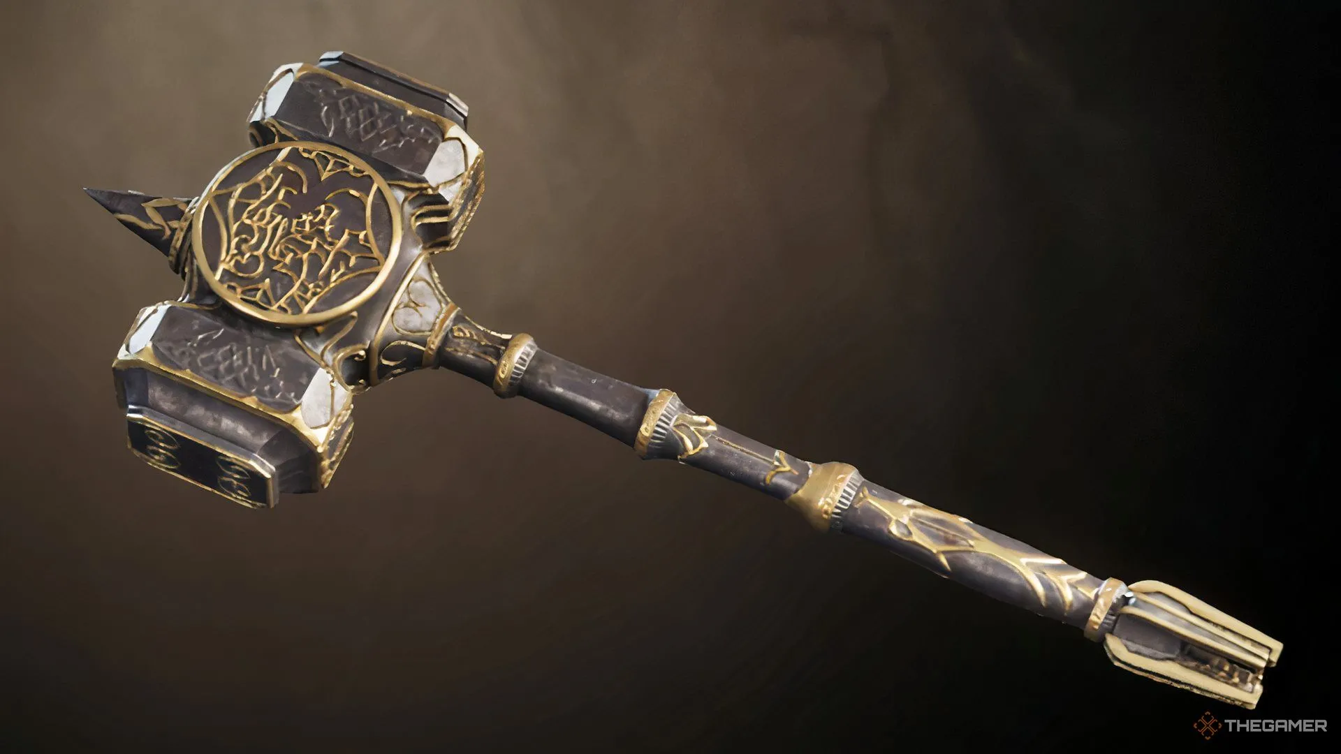 Cây búa Ebony Warhammer trong The Elder Scrolls IV Oblivion, biểu tượng cho sức mạnh cận chiến.