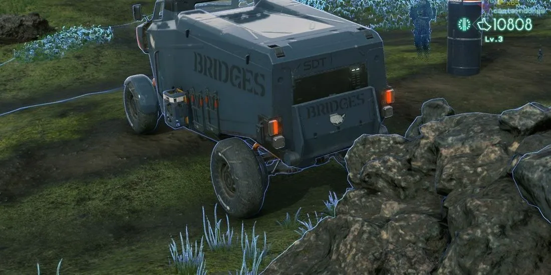 Chiếc xe tải vượt địa hình trong Death Stranding.