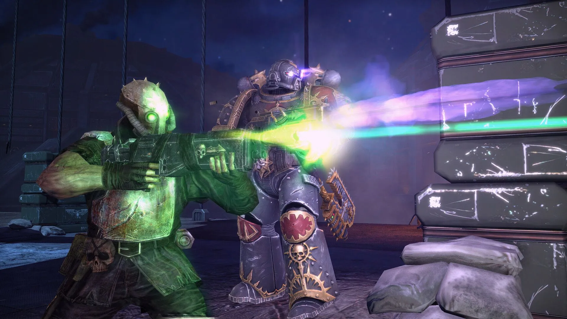 Chiến binh Space Marine với vũ khí đặc trưng trong Master Crafted Edition