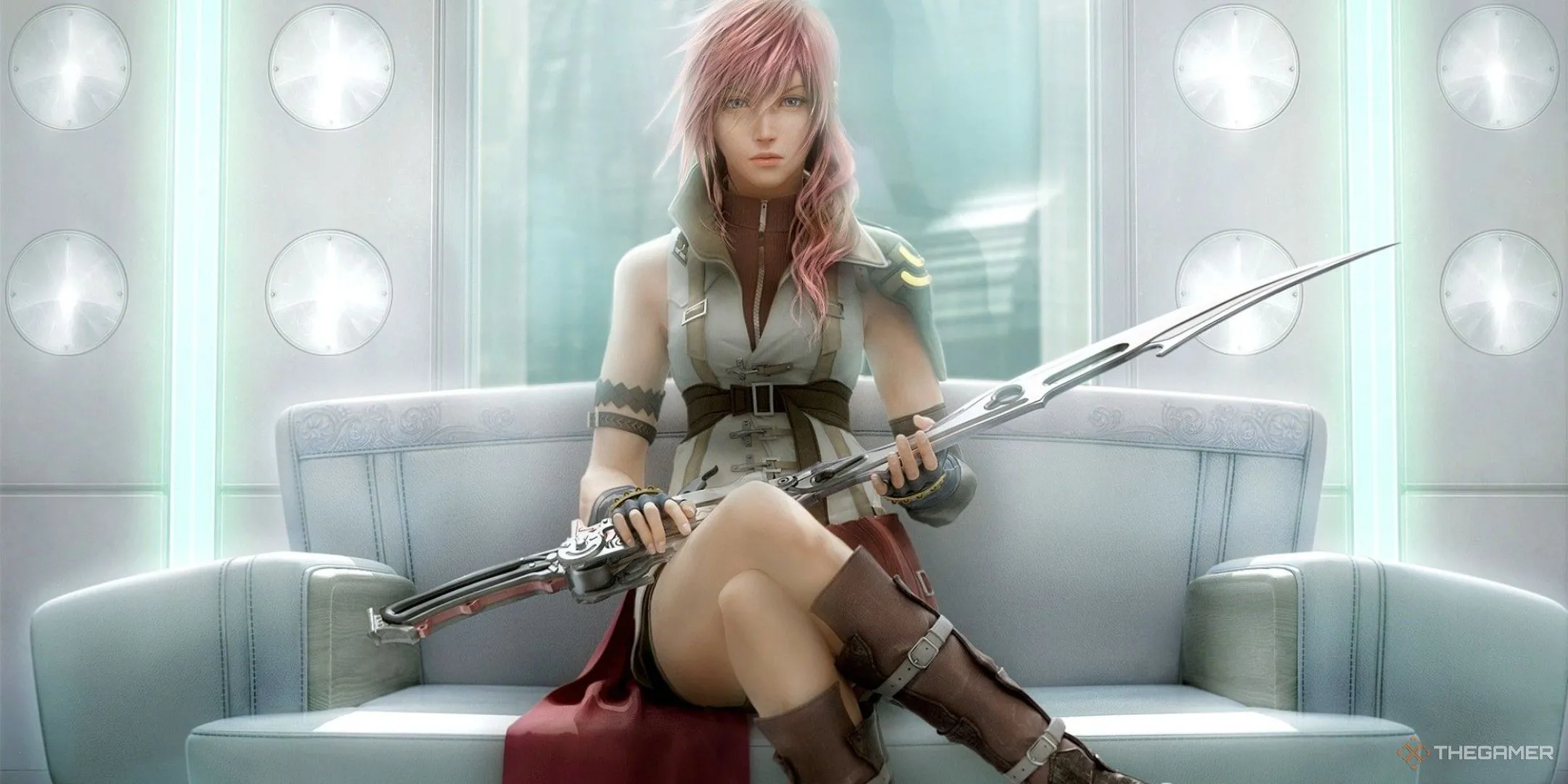 Clare Farron hay Lightning trong Final Fantasy XIII, một nữ chiến binh mạnh mẽ trong quân đội