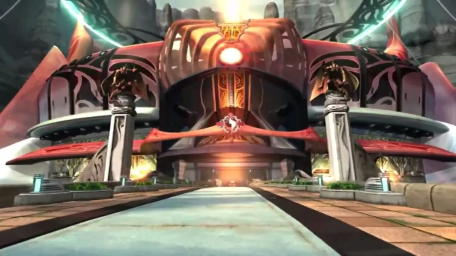 Cổng vào Galbadia Garden, một trong những học viện quân sự đối địch nổi bật trong Final Fantasy VIII, nơi Martine làm hiệu trưởng.