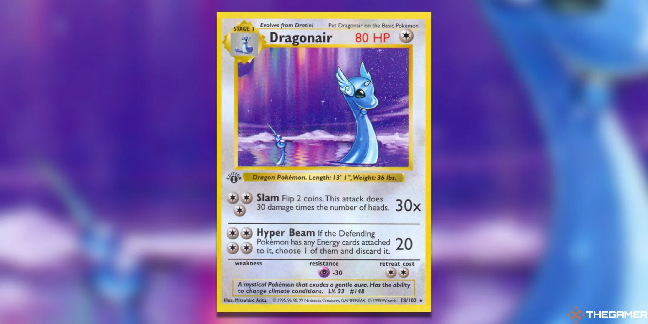 Dragonair First Edition Base Set Pokemon TCG
