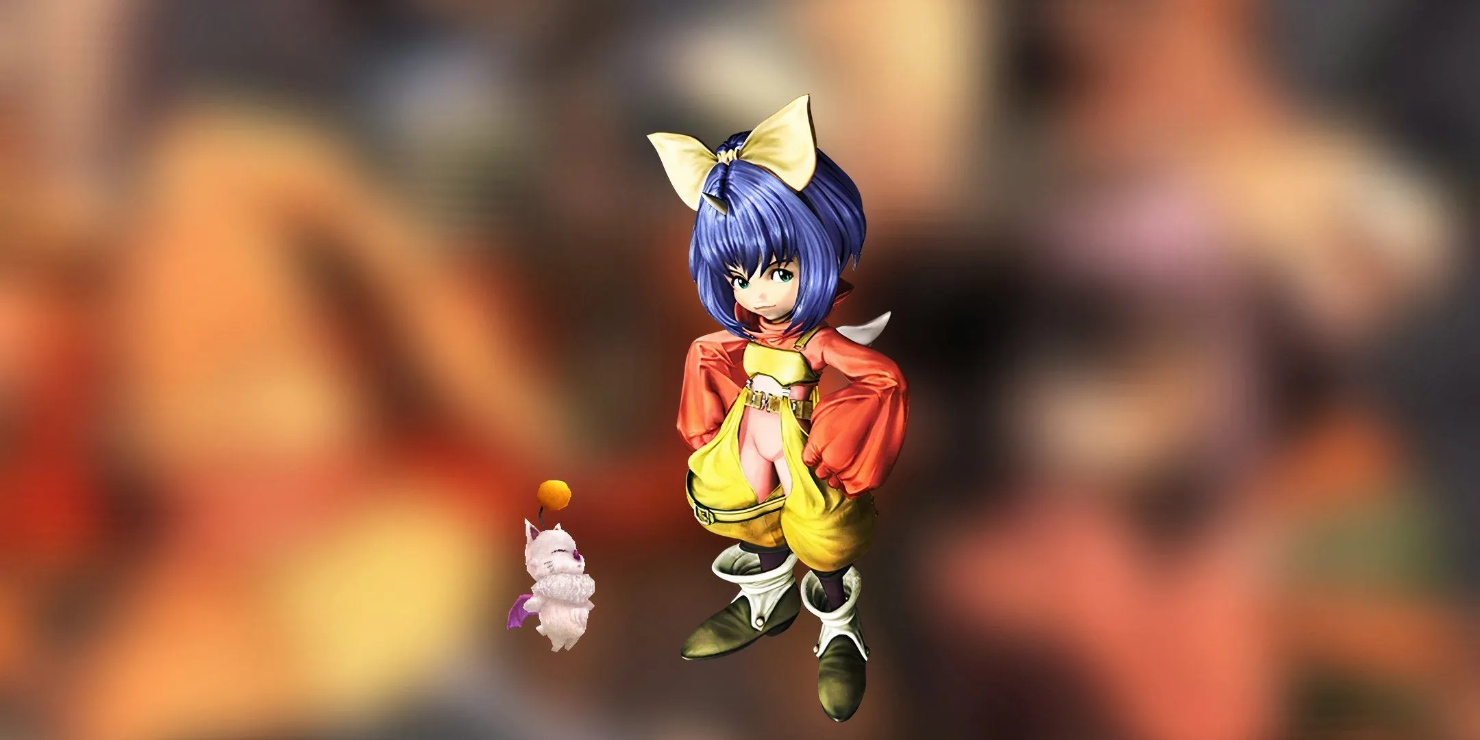 Eiko và Mog đứng cạnh nhau trong Final Fantasy 9.