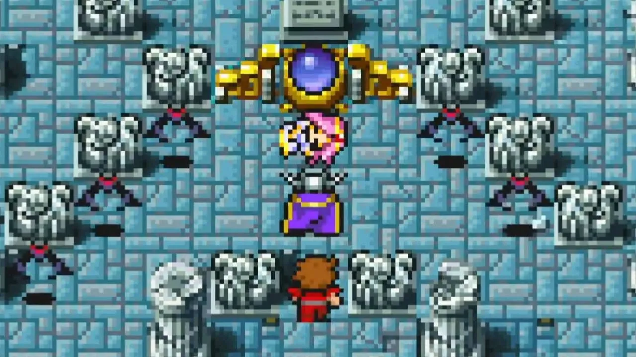Garland lơ lửng trên công chúa đã ngã trong Final Fantasy