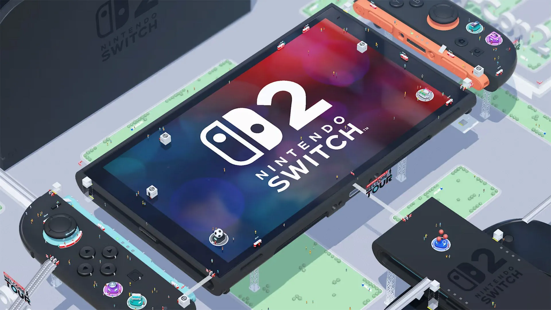 Giao diện trải nghiệm các tính năng điều khiển Joy-Con trong Nintendo Switch 2 Welcome Tour