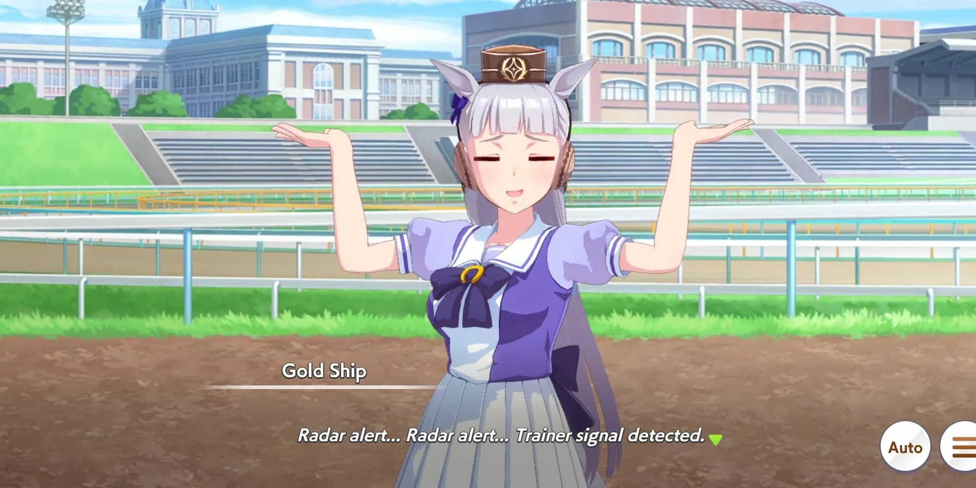 Gold Ship trong Umamusume, thể hiện sự điên rồ và khó đoán của cô ngựa đua huyền thoại.