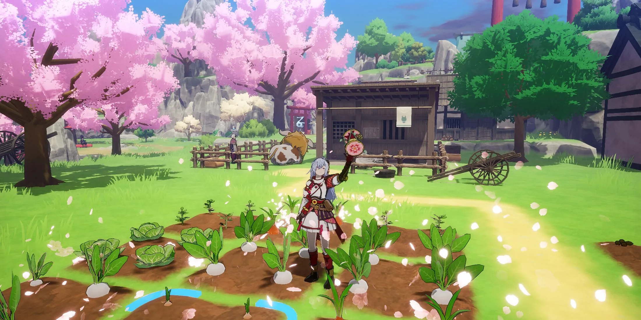 Hình ảnh Steam Rune Factory Guardians of Azuma về việc làm nông
