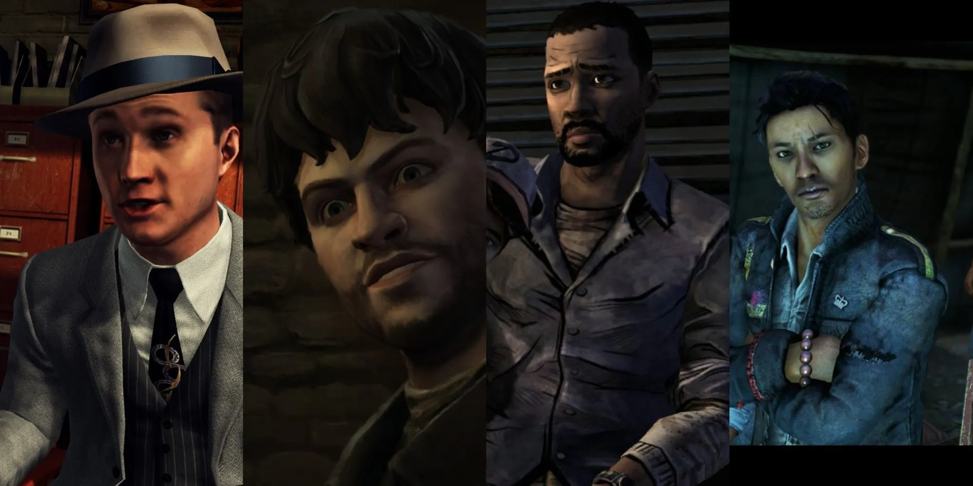 Hình ảnh tổng hợp các tựa game như L.A. Noire, Game Of Thrones, The Walking Dead và Far Cry 4.