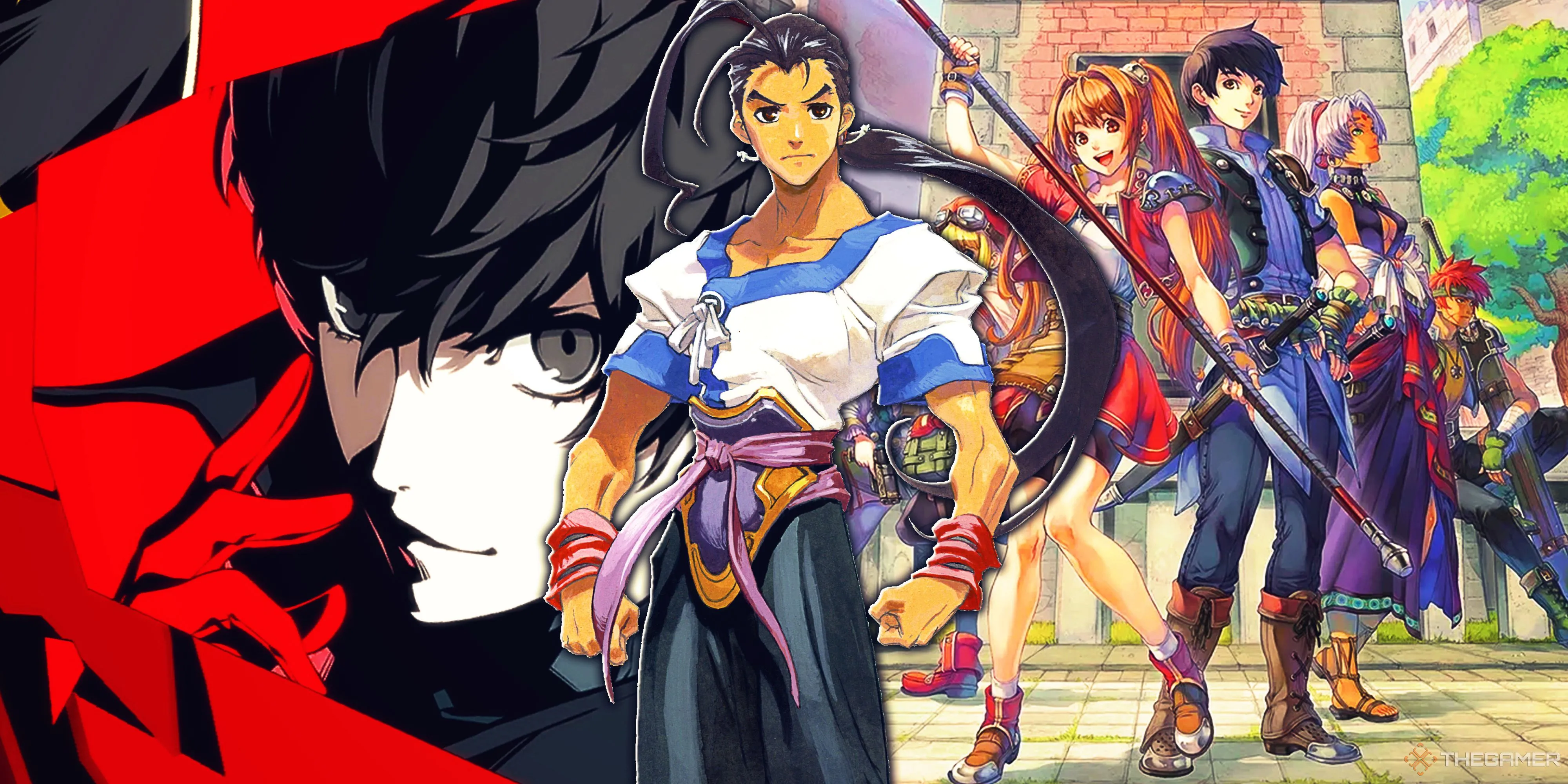 Hình ảnh tổng hợp Persona 5 Royal, Xenogears và The Legend of Heroes Trails in the Sky