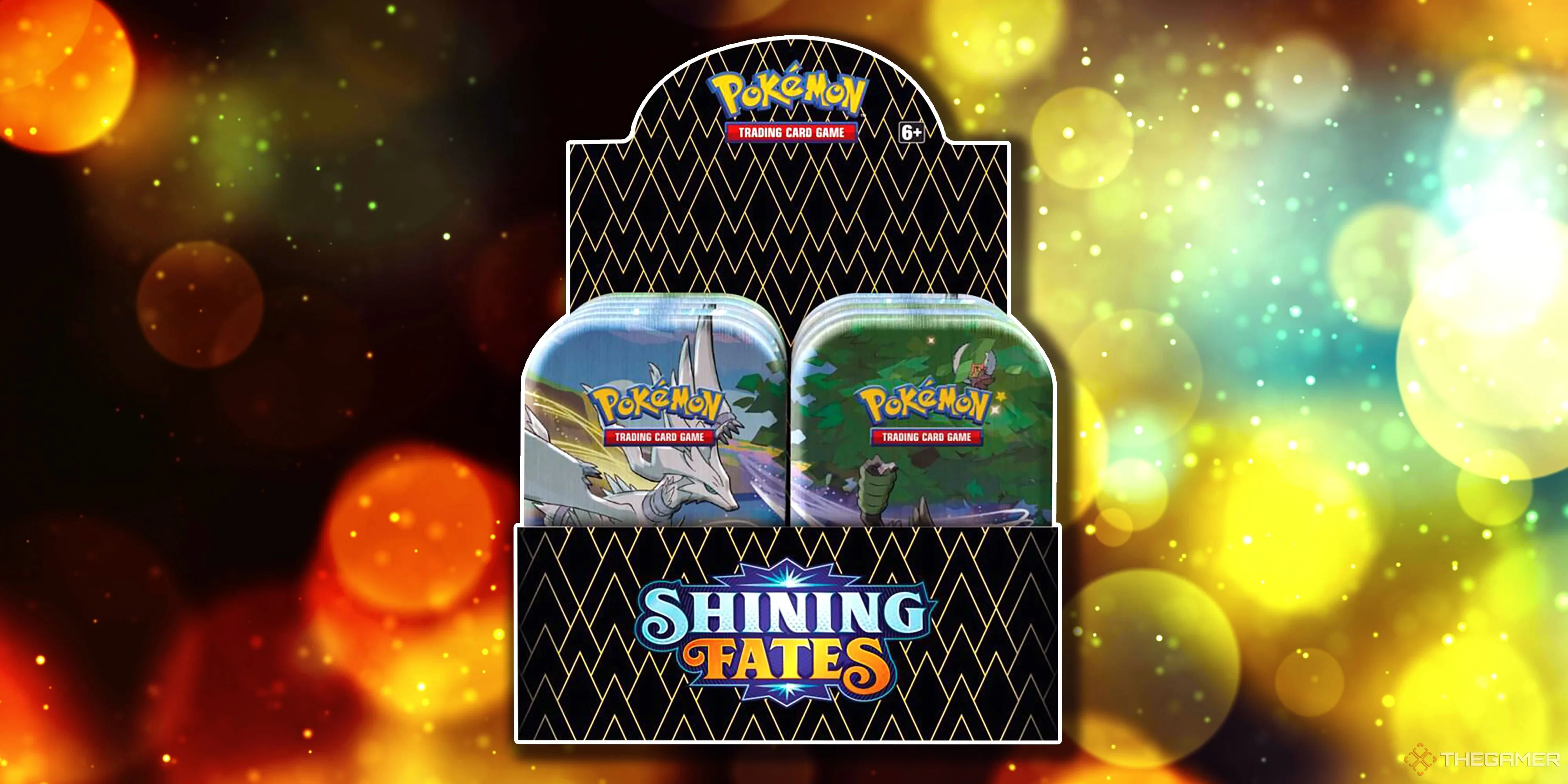 Hộp Mini Tin Display Shining Fates từ trò chơi thẻ bài Pokemon TCG.