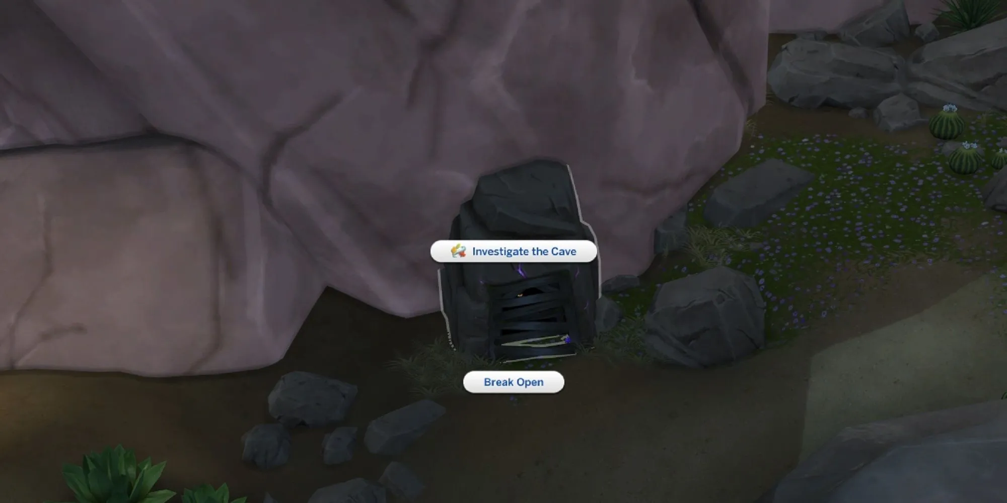 Khám phá hang động bí ẩn tại Desert Bloom Park trong The Sims 4 Nature's Calling