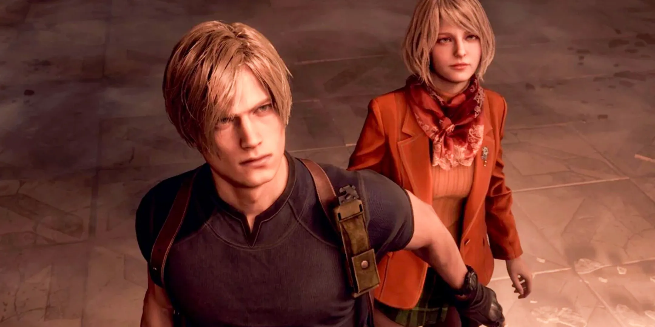 Leon Kennedy và Ashley Graham trong Resident Evil 4 Remake, tựa game được fan quan tâm bên cạnh phim mới