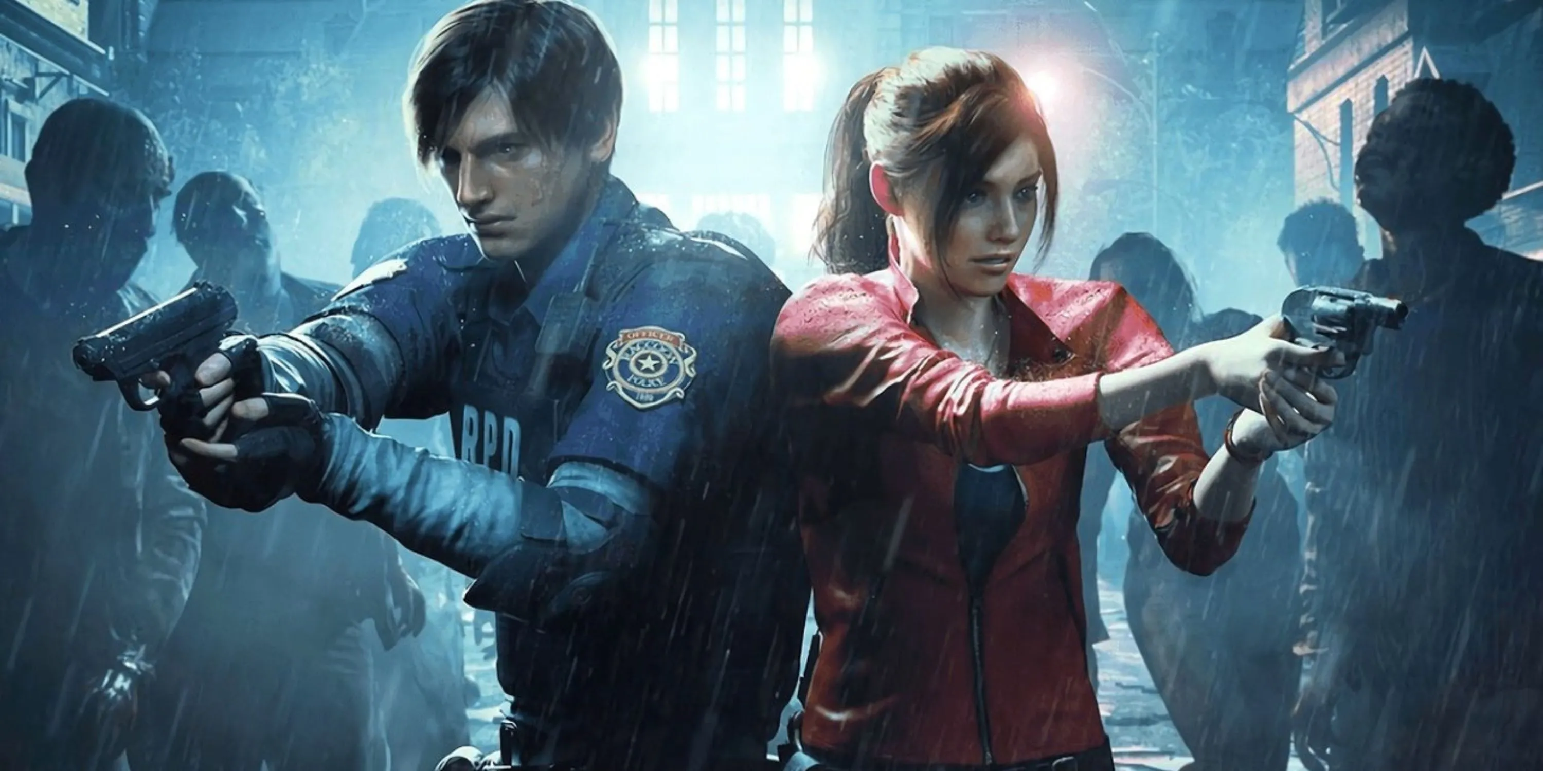 Leon S. Kennedy và Claire Redfield trong Resident Evil 2 Remake, minh họa cho series game kinh dị sinh tồn mà đạo diễn phim mới yêu thích