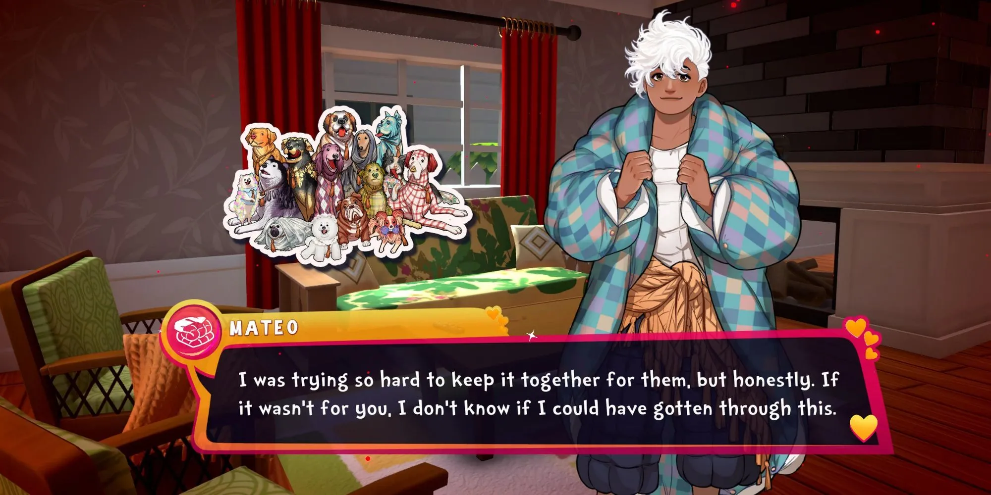 Mateo Manta, chiếc chăn đáng yêu từ Mexico trong game Date Everything