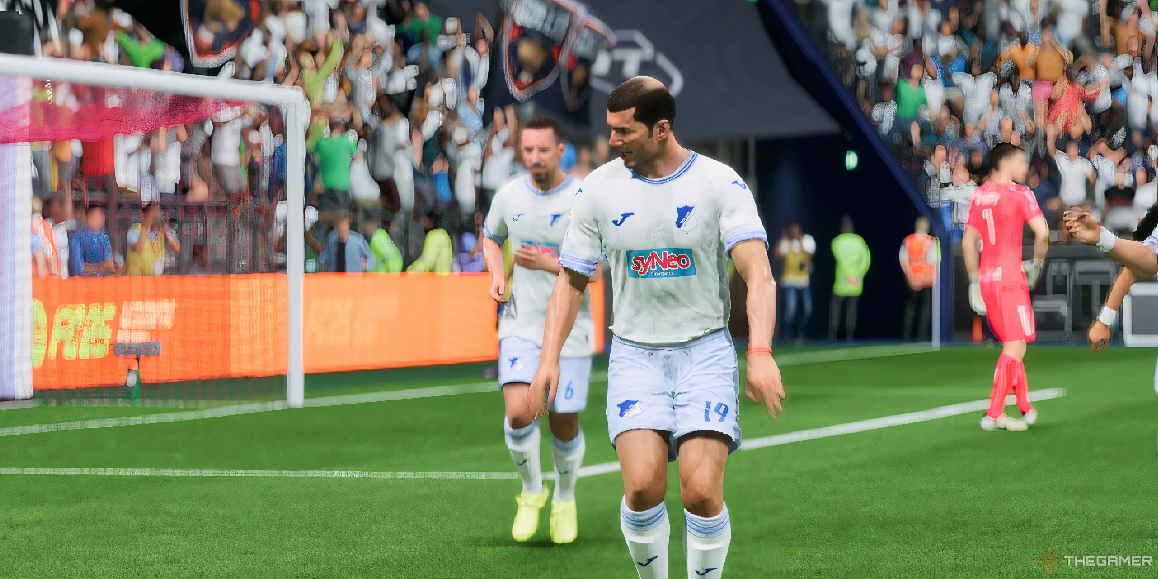 Một người chơi ăn mừng sau khi ghi bàn trong EA Sports FC 25.