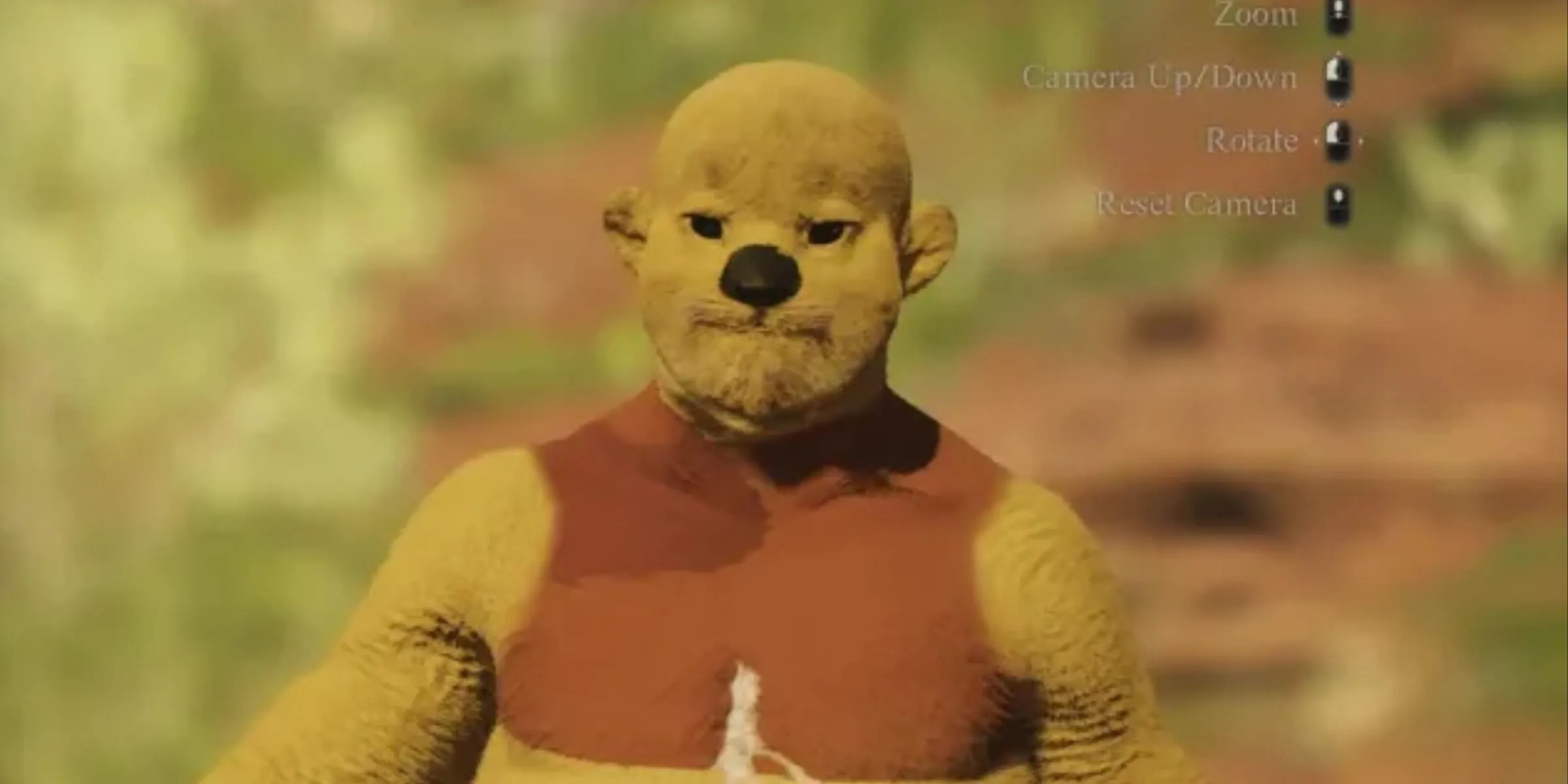 Một nhân vật Winnie The Pooh bị nguyền rủa được tạo ra trong công cụ tạo nhân vật của Dragon's Dogma 2 bởi RedH0rn trên Reddit.