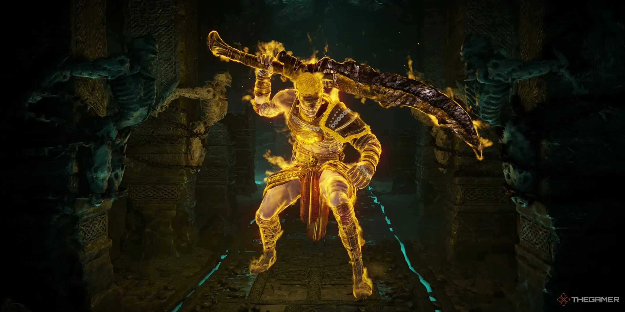 Old Hero, chiến binh bị mù trong Demon's Souls, canh giữ những đoạn đường đầy cạm bẫy.
