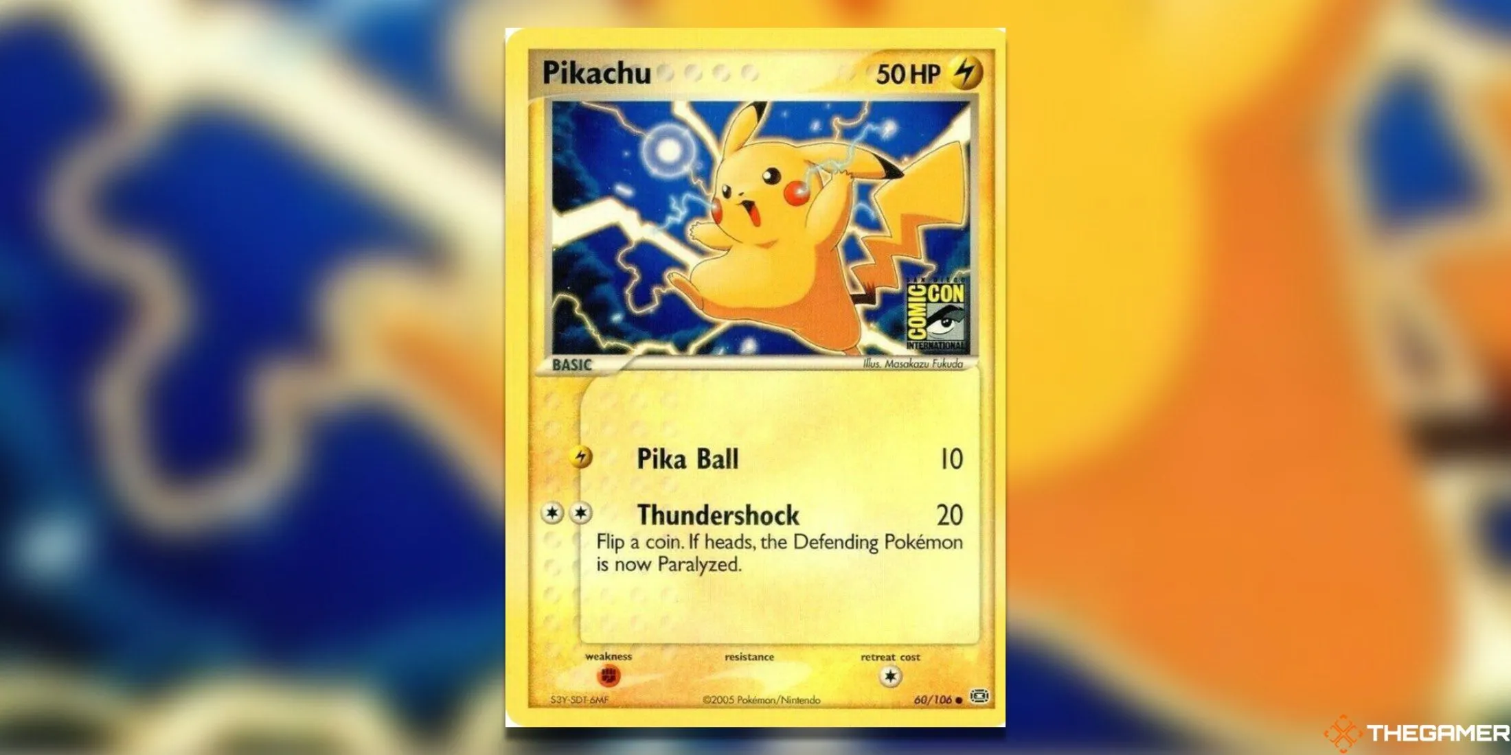 Pikachu SDCC 2005 Pokemon TCG Promo