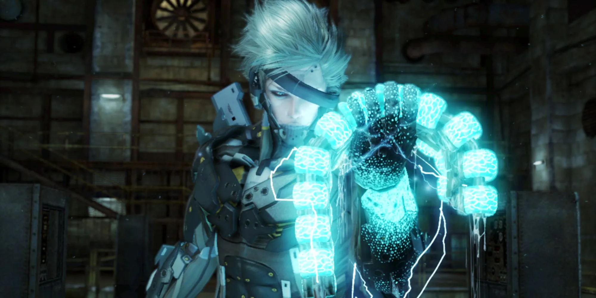 Raiden tấn công một cyborg