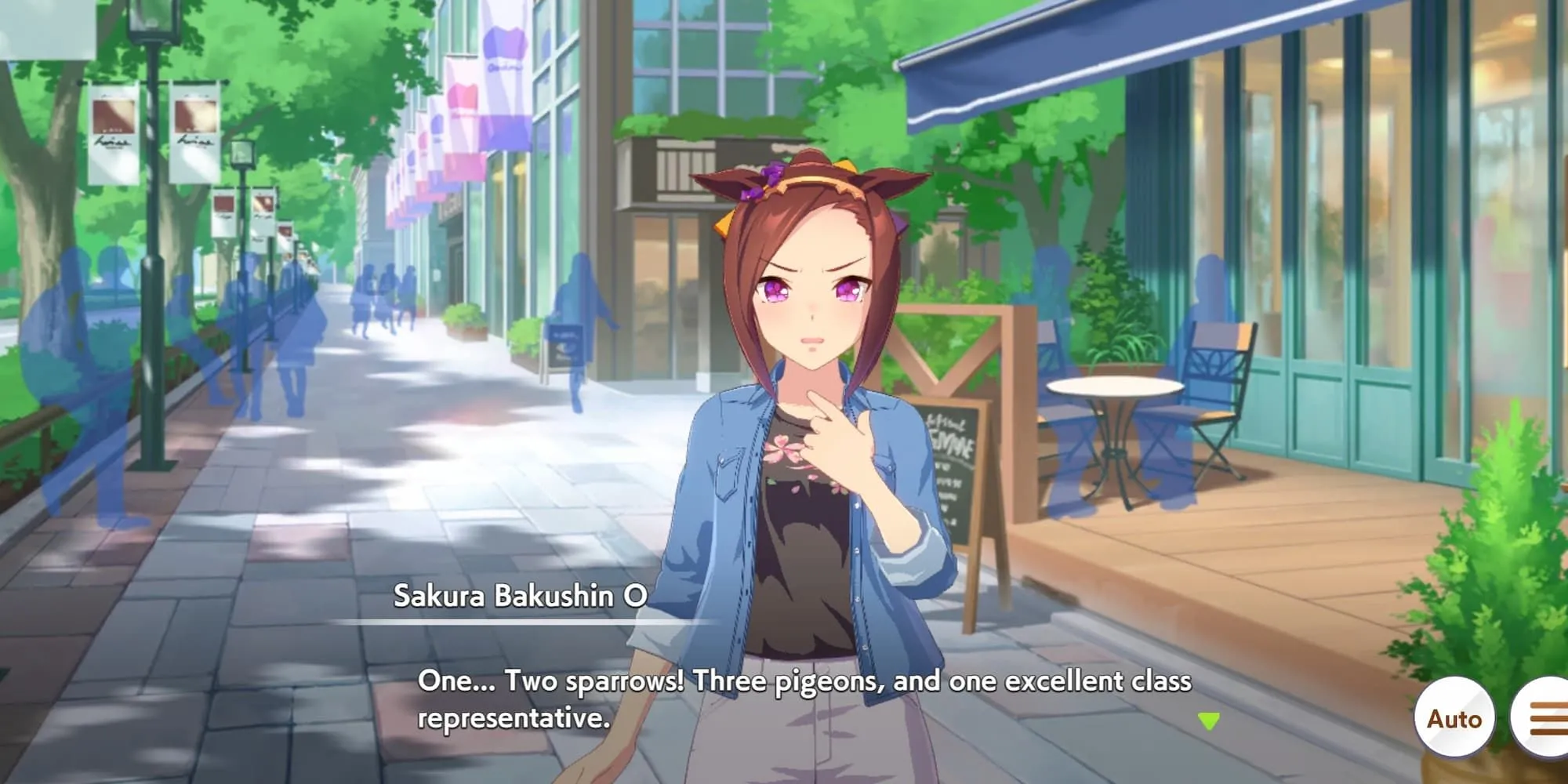 Sakura Bakushin O, cô ngựa đại diện lớp đầy nhiệt huyết trong Umamusume, chuyên gia đường chạy ngắn.