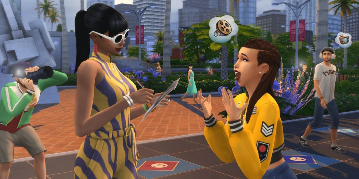 Sim gặp gỡ người nổi tiếng, một khía cạnh trọng tâm của bản mở rộng The Sims 4 Get Famous.