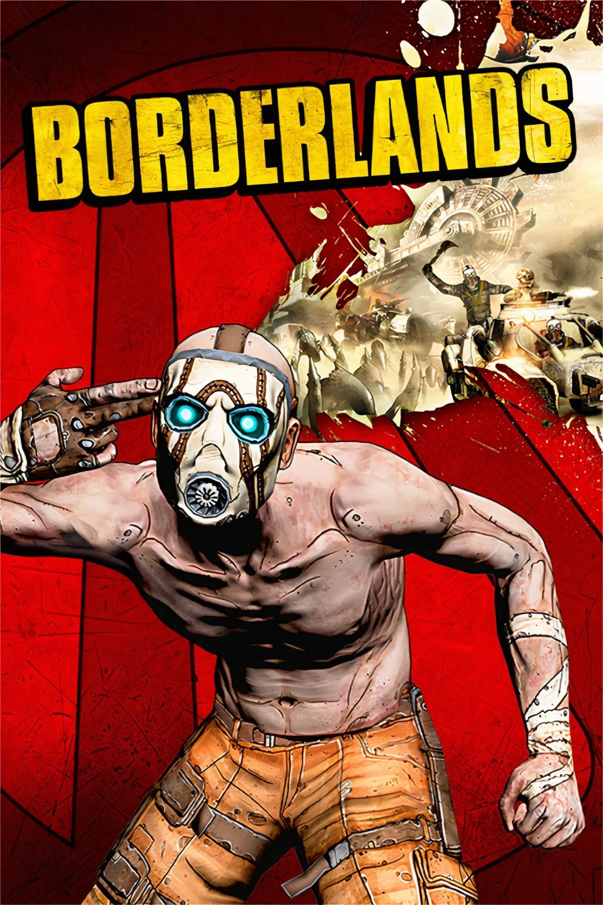 So sánh đồ họa ban đầu (thực tế) và đồ họa cuối cùng (cel-shaded) của game Borderlands
