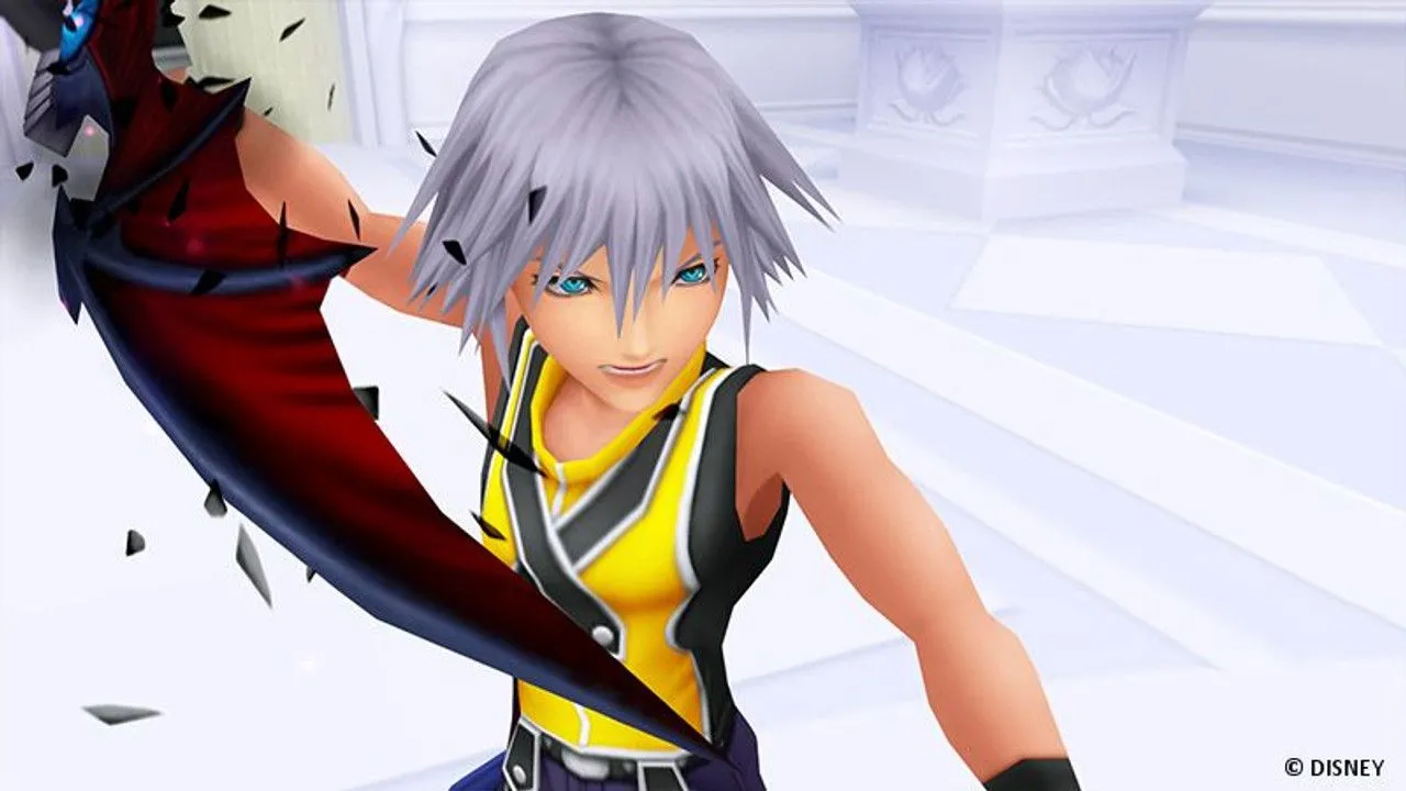 Sora sử dụng Keyblade trong một trận chiến hoành tráng trong Kingdom Hearts