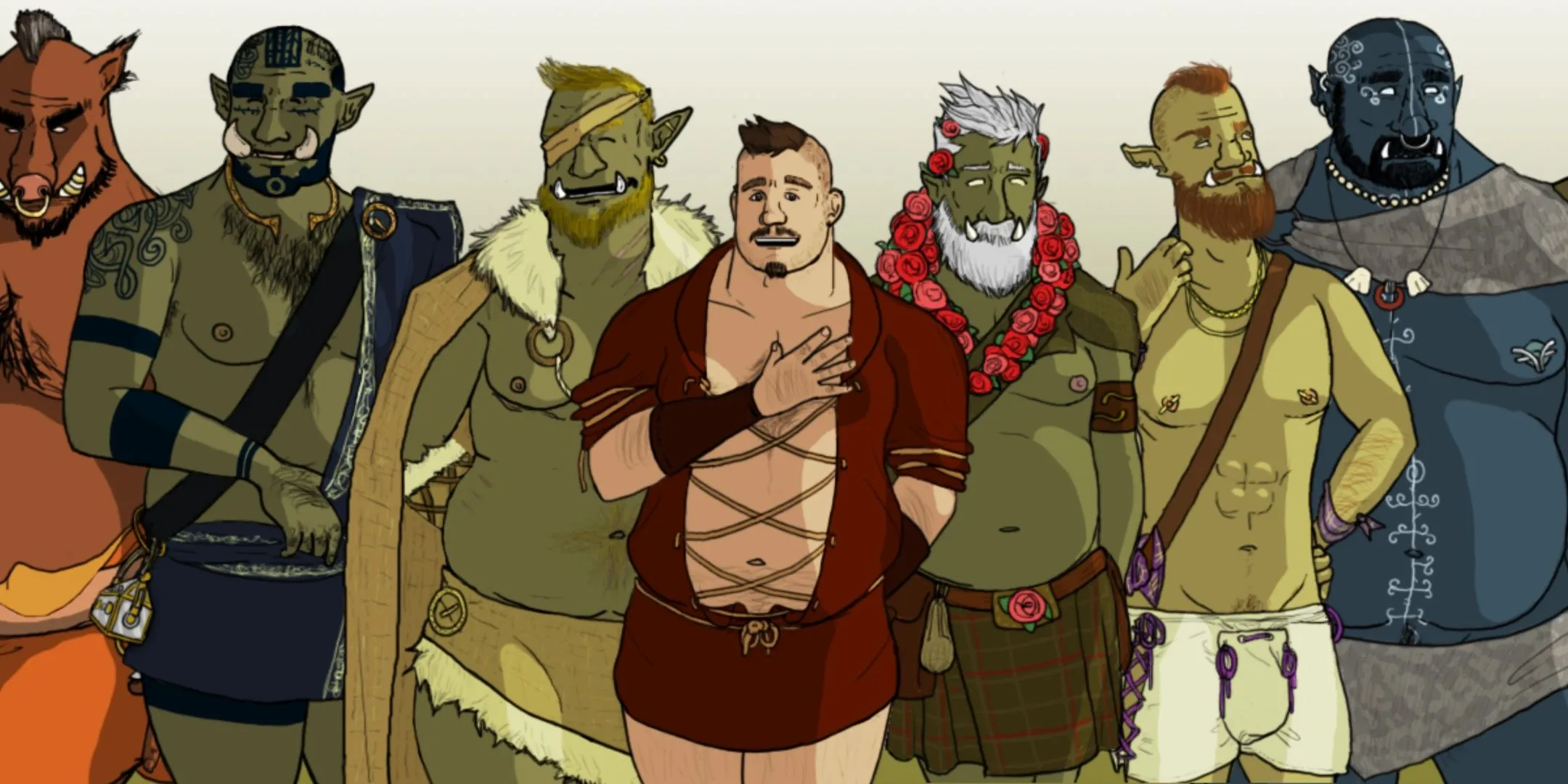 Sự đa dạng về hình thể và tính cách của các Orc trong Tusks, một tựa game visual novel hẹn hò khai thác văn hóa và chống chủ nghĩa đế quốc