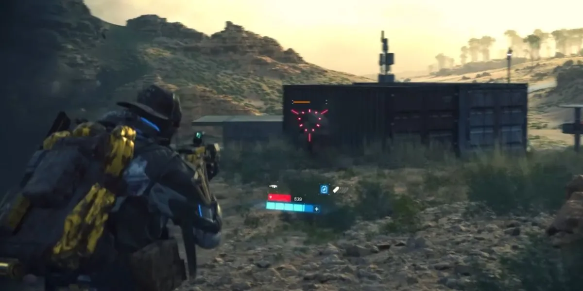 Súng Shotgun (MP) Lv2 với ống phóng lựu tích hợp, vũ khí mạnh mẽ tầm gần trong Death Stranding 2