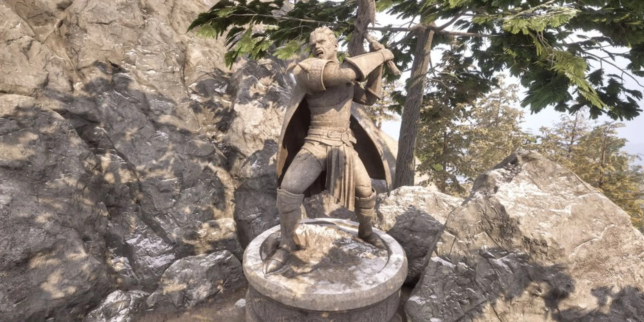 Thần điện của Boethia ở Oblivion Remastered.