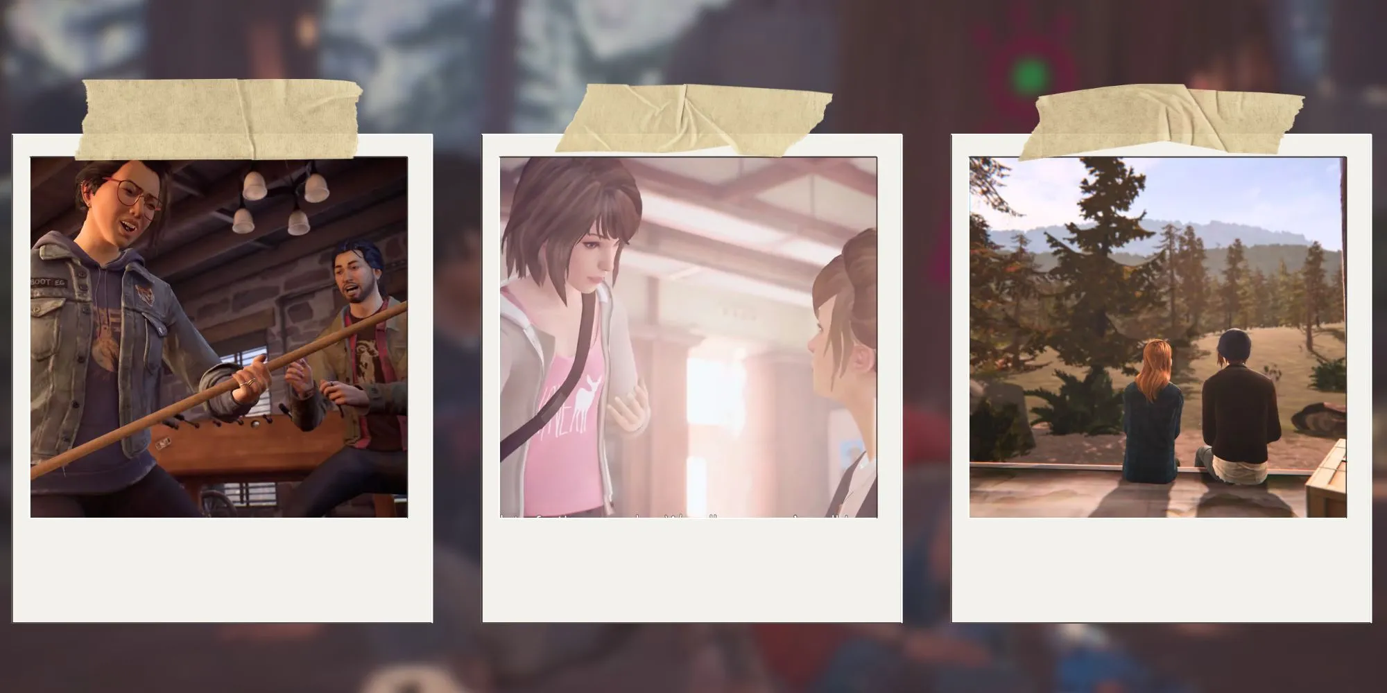 Tổng hợp hình ảnh các tựa game trong series Life is Strange, từ bản gốc đến Double Exposure, minh họa sự phát triển của dòng game phiêu lưu cốt truyện.