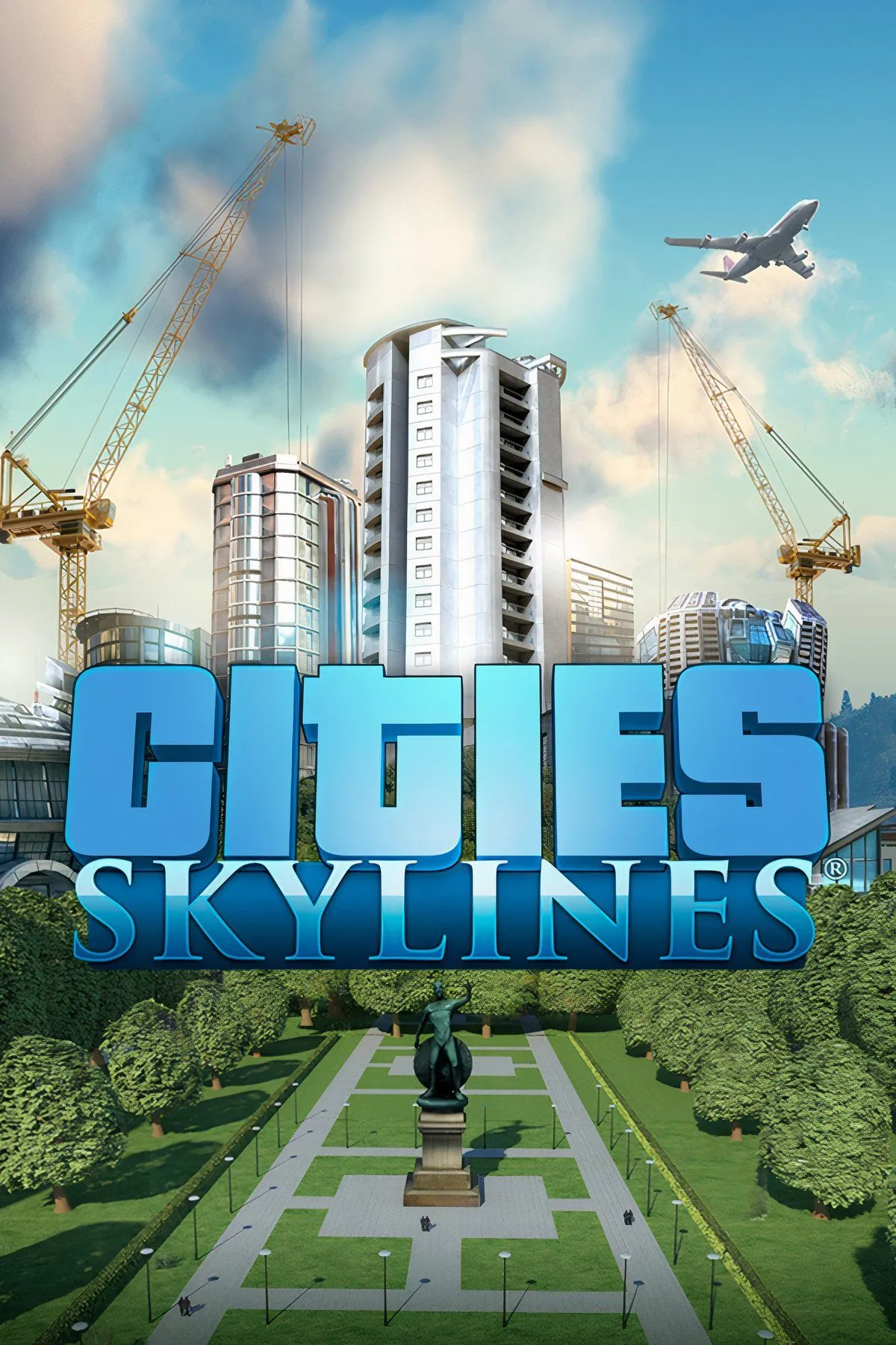 Tổng quan một thành phố sầm uất trong Cities: Skylines, biểu tượng cho việc xây dựng và quản lý đô thị trong bối cảnh thảm họa zombie.