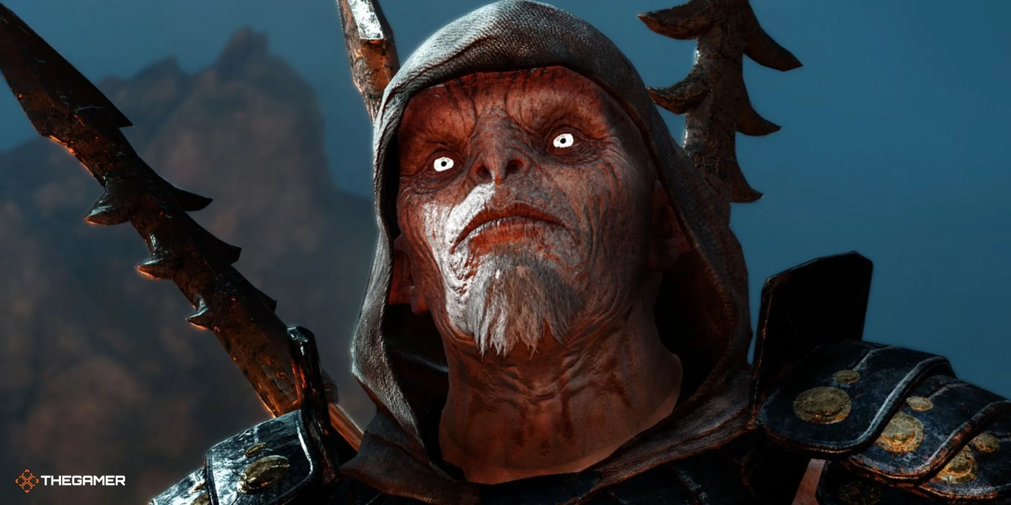 Zog the Necromancer và một Uruk trong Middle-Earth Shadow of War, thể hiện sự đa dạng của chủng tộc Orc