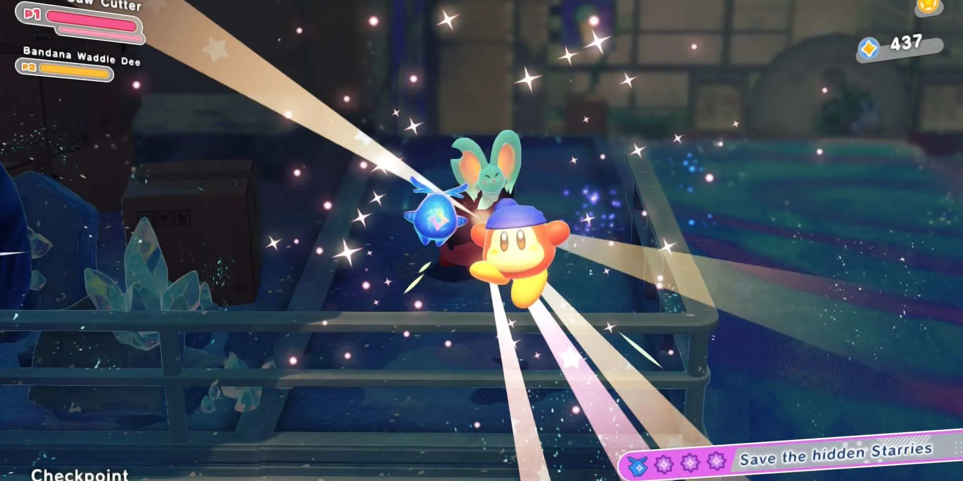Bandana Waddle Dee giải cứu Starry trong Kirby Star-Crossed World