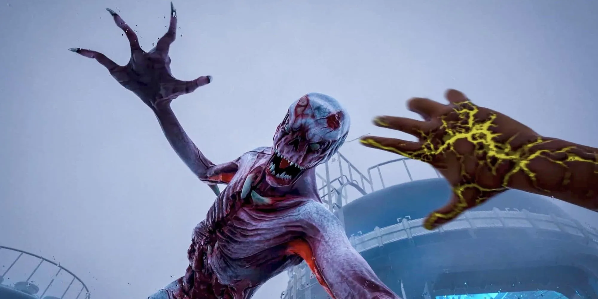 Cảnh nhân vật bị tấn công trong game kinh dị co-op Macabre, yếu tố sinh tồn